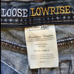 ❣️ Vintage LOOSE LOWRISE FADED Jeans ' UniSex Distessed  34”